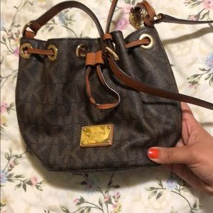 Michael Kors mini bucket bag